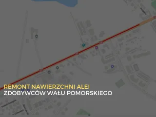 Planowany remont nawierzchni Alei Zdobywców Wału Pomorskiego